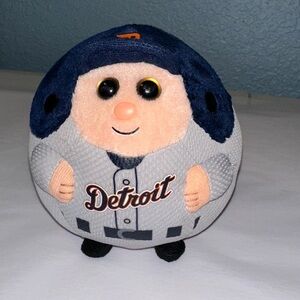 Ty Detroit Plush Ball - Navy and Gray